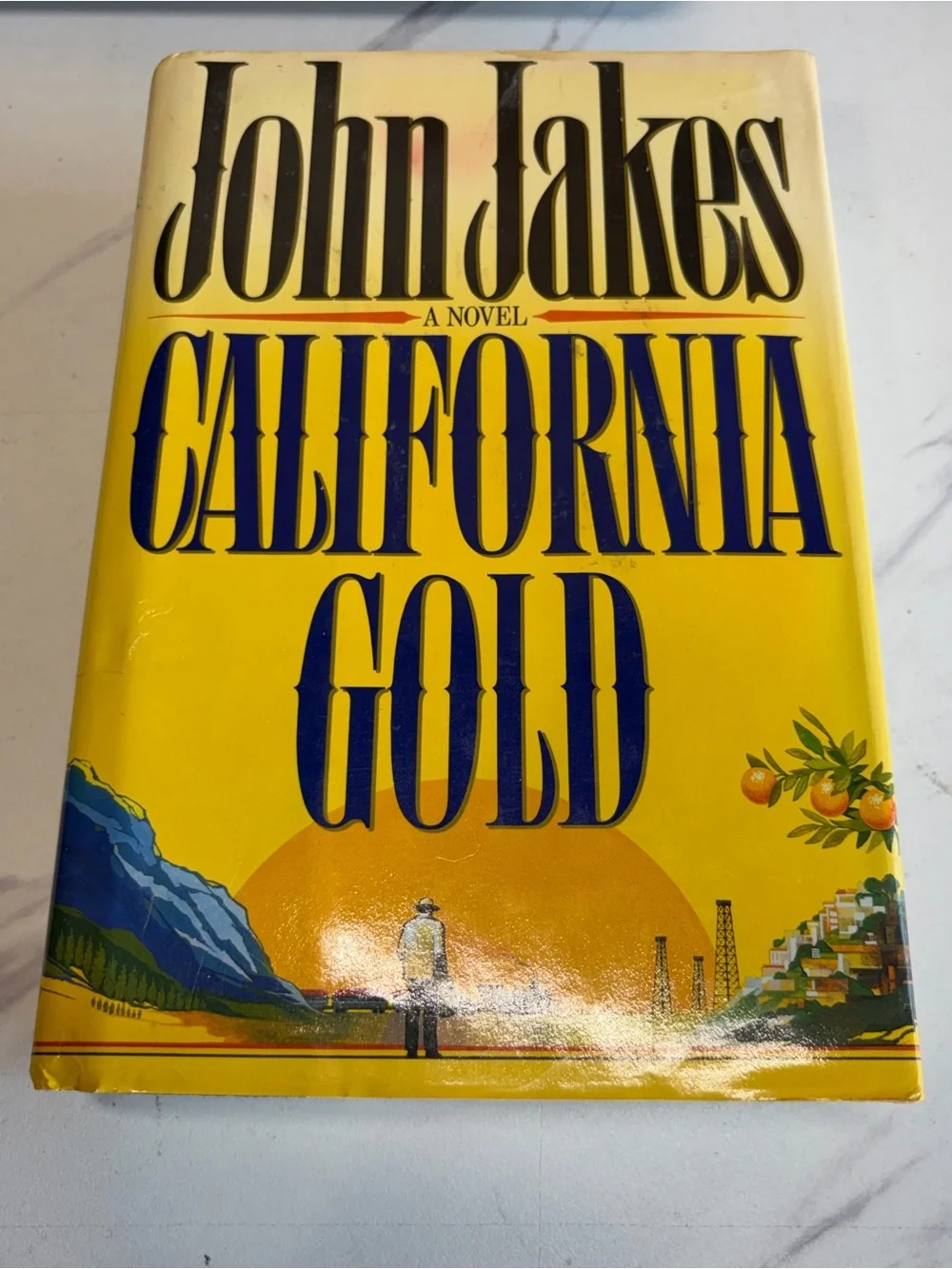 John Jakes California Gold 1989 1st Edition Signed & Inscribed HC DJ Random Hous